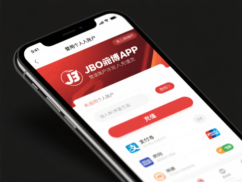登录账户并进入充值页面
首先，打开JBO竟博AP