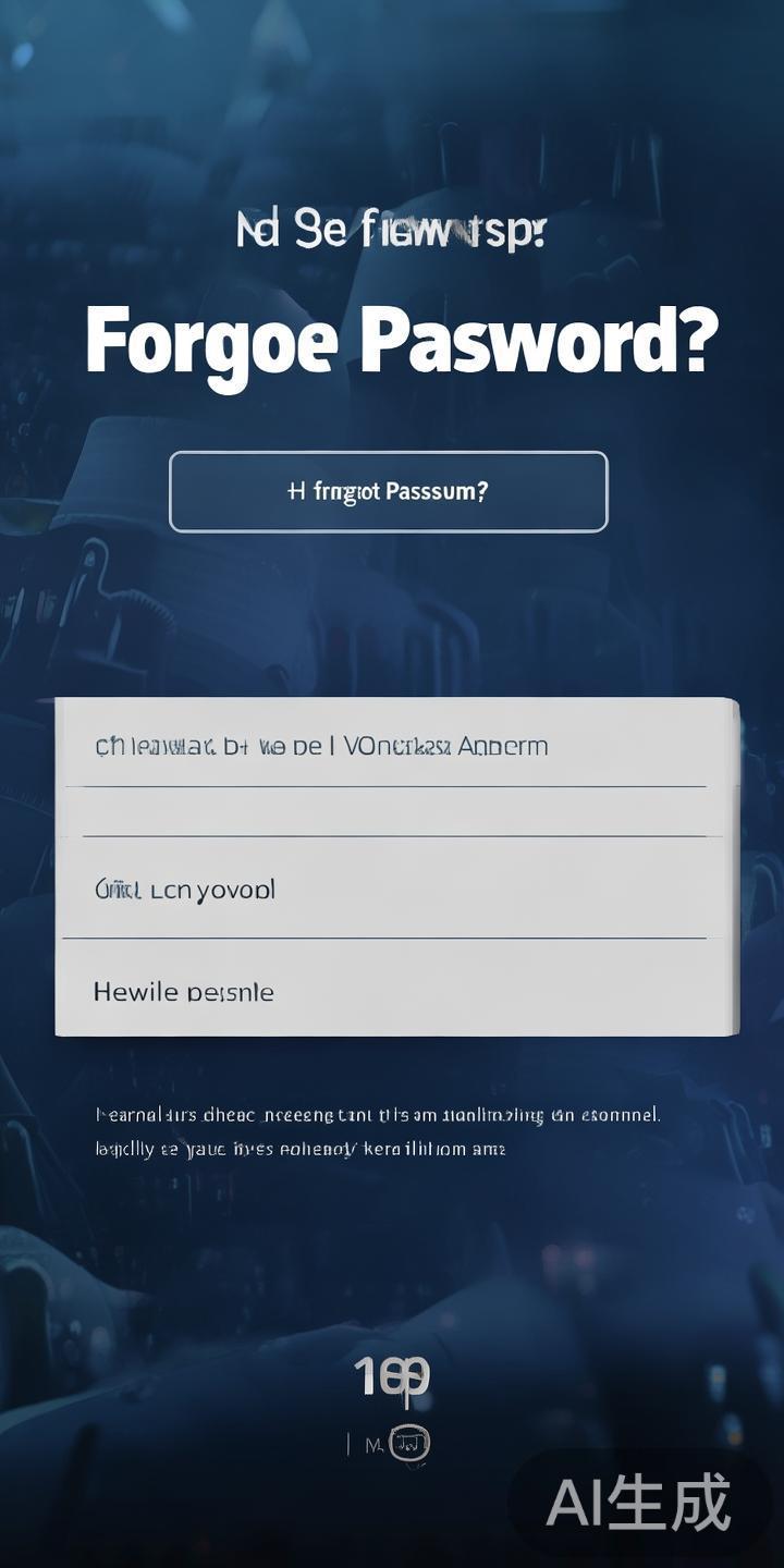 若遇到密码遗忘的问题，用户可以选择“忘记密码”链接